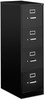 A Picture of product ALE-HVF1552BL Alera® Four-Drawer Economy Vertical File 4 Letter-Size Drawers, Black, 15" x 25" 52"