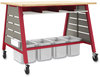 A Picture of product HON-HFMBIN12 HON® Flagship® Storage Bins 3 Sections, 12.75" x 16" 12", Translucent White