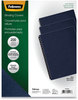 A Picture of product FEL-52113 Fellowes® Expressions™ Linen Texture Presentation Covers for Binding Systems Navy, 11.25 x 8.75, Unpunched, 200/Pack