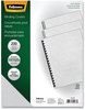 A Picture of product FEL-52137 Fellowes® Expressions™ Classic Grain Texture Presentation Covers for Binding Systems White, 11.25 x 8.75, Unpunched, 200/Pack