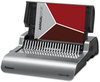 A Picture of product FEL-5216901 Fellowes® Quasar™ 500 Comb Binding Systems Electric System, Sheets, 16.88 x 15.38 5.13, Metallic Gray