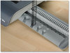 A Picture of product FEL-5217401 Fellowes® Quasar™ Manual Wire Binding Machine 130 Sheets, 8.13 x 15.38 5.13, Metallic Gray