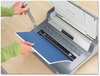 A Picture of product FEL-5217401 Fellowes® Quasar™ Manual Wire Binding Machine 130 Sheets, 8.13 x 15.38 5.13, Metallic Gray