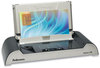 A Picture of product FEL-5219301 Fellowes® Helios™ 30 Thermal Binding Machine 300 Sheets, 20.88 x 9.44 3.94, Charcoal/Silver