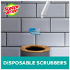 A Picture of product MMM-558SK4NP Scotch-Brite® Toilet Scrubber Starter Kit 1 Handle and 5 Scrubbers, White/Blue