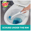 A Picture of product MMM-558SK4NP Scotch-Brite® Toilet Scrubber Starter Kit 1 Handle and 5 Scrubbers, White/Blue
