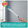 A Picture of product MMM-558SK4NP Scotch-Brite® Toilet Scrubber Starter Kit 1 Handle and 5 Scrubbers, White/Blue