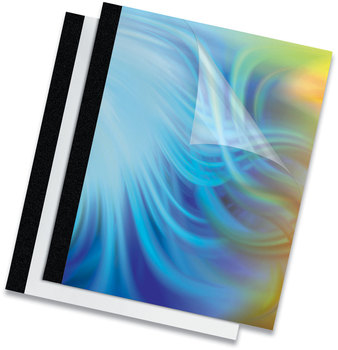 Fellowes® Thermal Binding System Presentation Covers Clear, 31 to 60 Sheet Capacity, 11 x 8.5, Unpunched, 10/Pack