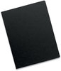 A Picture of product FEL-5224701 Fellowes® Futura™ Presentation Covers for Binding Systems Opaque Black, 11.25 x 8.75, Unpunched, 25/Pack
