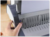 A Picture of product FEL-5227201 Fellowes® Quasar™ 500 Comb Binding Systems Manual System, Sheets, 18.13 x 15.38 5.13, Metallic Gray