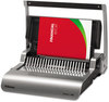 A Picture of product FEL-5227201 Fellowes® Quasar™ 500 Comb Binding Systems Manual System, Sheets, 18.13 x 15.38 5.13, Metallic Gray