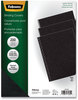 A Picture of product FEL-5229101 Fellowes® Executive Leather-Like Presentation Cover Black, 11 x 8.5, Unpunched, 200/Pack