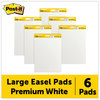 A Picture of product MMM-559VAD6PK Post-it® Easel Pads Super Sticky Self-Stick Vertical-Orientation Pad Value Pack, Unruled, 25 x 30, White, Sheets, 6/Carton