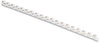 A Picture of product FEL-52370 Fellowes® Plastic Comb Bindings 1/4" Diameter, 20 Sheet Capacity, White, 100/Pack