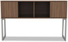 A Picture of product ALE-LSHH60WA Alera® Open Office Desk Series Hutch 59w x 15d 36.38h, Modern Walnut