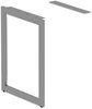 A Picture of product ALE-LSRT24GR Alera® Open Office Series O-Leg Return Base Fully Adjustable, 36 to 70.78w x 23.38d 28.5h, Silver