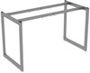 A Picture of product ALE-LSTB24GR Alera® Open Office Desk Series Adjustable O-Leg Base 47.25 to 70.78w x 23.63d 28.5h, Silver