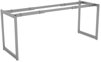 Alera® Open Office Desk Series Adjustable O-Leg Base 47.25 to 70.78w x 23.63d 28.5h, Silver