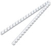 A Picture of product FEL-52508 Fellowes® Plastic Comb Bindings 5/16" Diameter, 40 Sheet Capacity, White, 100/Pack