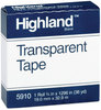 A Picture of product MMM-5910341296 Highland™ Transparent Tape 1" Core, 0.75" x 36 yds, Clear