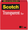 A Picture of product MMM-600121296 Scotch® Transparent Tape 1" Core, 0.5" x 36 yds,