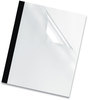 A Picture of product FEL-5256101 Fellowes® Thermal Binding System Presentation Covers Clear, 61 to 90 Sheet Capacity, 11 x 8.5, Unpunched, 10/Pack