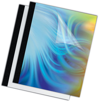 Fellowes® Thermal Binding System Presentation Covers Clear, 61 to 90 Sheet Capacity, 11 x 8.5, Unpunched, 10/Pack