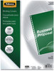 A Picture of product FEL-5293401 Fellowes® Crystals™ Transparent Presentation Covers for Binding Systems Clear, with Round Corners, 11.25 x 8.75, Punched, 100/Pack