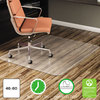 A Picture of product ALE-MAT4660HFR Alera® Non-Studded Chair Mat for Hard Floor All Day Use Floors, 46 x 60, Rectangular, Clear