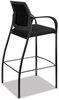 A Picture of product HON-IC108IMCU10 HON® Ignition® 2.0 Ilira®-Stretch Mesh Back Cafe Height Stool Supports Up to 300 lb, 31" High Seat, Black Seat/Back, Base