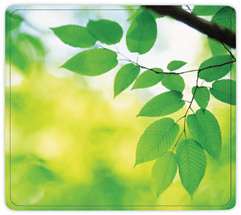 Fellowes® Recycled Mouse Pad 9 x 8, Leaves Design