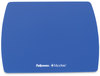A Picture of product FEL-5908001 Fellowes® Ultra Thin Mouse Pad with Microban® Protection, 9 x 7, Sapphire Blue