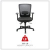 A Picture of product ALE-NV42M14 Alera® Envy Series Mesh Mid-Back Multifunction Chair Supports Up to 250 lb, 17" 21.5" Seat Height, Black