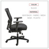 A Picture of product ALE-NV42M14 Alera® Envy Series Mesh Mid-Back Multifunction Chair Supports Up to 250 lb, 17" 21.5" Seat Height, Black