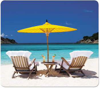 Fellowes® Recycled Mouse Pad 9 x 8, Caribbean Beach Design