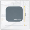 A Picture of product FEL-5934001 Fellowes® Mouse Pad with Microban® Protection, 9 x 8, Graphite