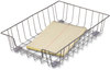 A Picture of product FEL-60012 Fellowes® Wire Desk Tray Organizer 1 Section, Letter Size Files, 10" x 14.13" 3", Silver