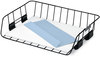 A Picture of product FEL-62112 Fellowes® Side-Load Wire Stacking Letter Tray 1 Section, Size Files, 13.38" x 10.13" 2.63", Black