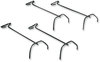 A Picture of product FEL-63112 Fellowes® Stacking Posts Desk Tray for 3" Capacity Trays, Wire, Black, 4 Posts/Set