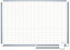A Picture of product BVC-MA0392830 MasterVision™ Grid Planning Board, 1x2" Grid, 36x24, White/Silver