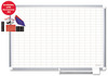A Picture of product BVC-MA0592830 MasterVision™ Grid Planning Board, 1x2" Grid, 48x36, White/Silver