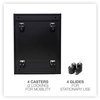 A Picture of product ALE-PABFBL Alera® File Pedestal Left or Right, 2-Drawers: Box/File, Legal/Letter, Black, 14.96" x 19.29" 21.65"
