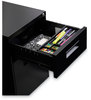 A Picture of product ALE-PABFBL Alera® File Pedestal Left or Right, 2-Drawers: Box/File, Legal/Letter, Black, 14.96" x 19.29" 21.65"