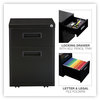 A Picture of product ALE-PABFBL Alera® File Pedestal Left or Right, 2-Drawers: Box/File, Legal/Letter, Black, 14.96" x 19.29" 21.65"