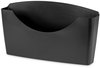A Picture of product FEL-75275 Fellowes® Plastic Partition Additions™ File Pocket Letter Size, 14" x 2.5" 7.75", Dark Graphite