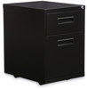 A Picture of product ALE-PABFBL Alera® File Pedestal Left or Right, 2-Drawers: Box/File, Legal/Letter, Black, 14.96" x 19.29" 21.65"