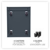 A Picture of product ALE-PABFCH Alera® File Pedestal Left or Right, 2-Drawers: Box/File, Legal/Letter, Charcoal, 14.96" x 19.29" 21.65"