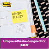 A Picture of product MMM-653RPYW Post-it® Greener Notes Original Recycled Note Pads 1.5" x 2", Canary Yellow, 100 Sheets/Pad, 12 Pads/Pack