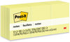 A Picture of product MMM-653YW Post-it® Notes Original Pads in Canary Yellow 1.38" x 1.88", 100 Sheets/Pad, 12 Pads/Pack