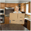 A Picture of product FEL-7710201 Bankers Box® SmoothMove™ Maximum Strength Moving Boxes Half Slotted Container (HSC), Small, 15" x 12", Brown/Blue, 8/Pack